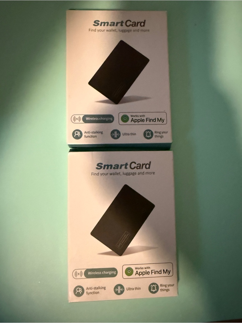 Smart Card Wireless Tracker - Black (2 Pack)